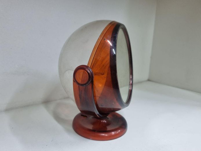 Vintage 70s Atomic Eyeball Tilting Vanity Mirror