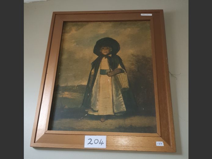 VINTAGE FRAMED PRINT "MISS CREWE"