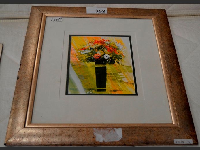 KOBUS LE GRANGE OIL ON PAPER, SIGNED, 22 x 18cm