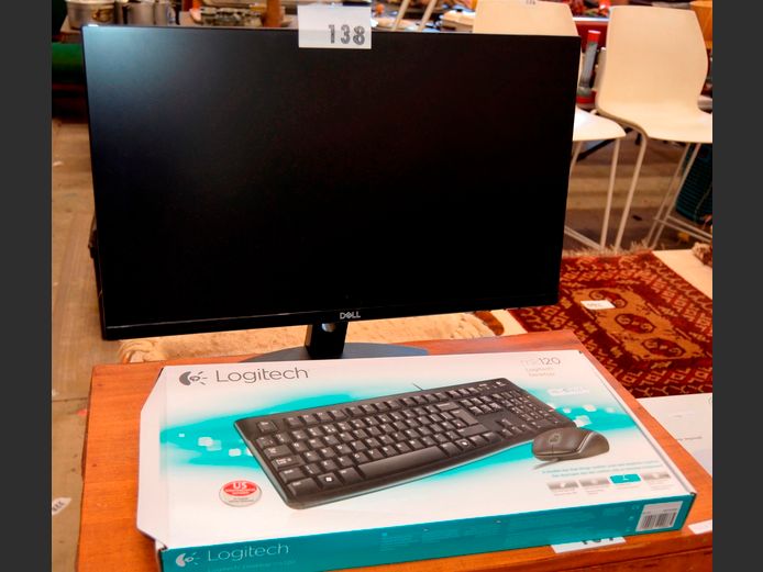 DELL MONITOR & A KEYBOARD [Switch on, untested further]