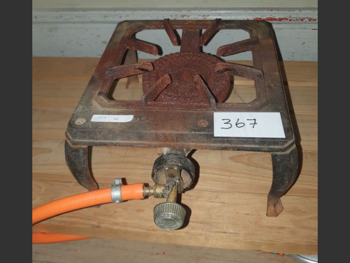 SINGLE BOILER GAS BURNER WITH PIPE & REGULATOR