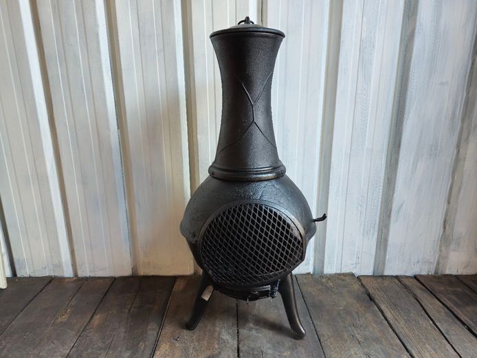 Vintage Cast Iron Chiminea