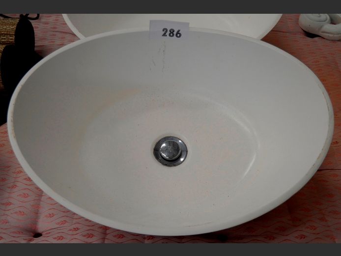 OVAL RESIN HAND BASIN, 50 x 38cm