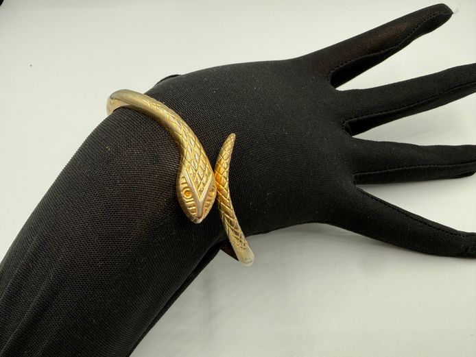 Gold coloured snake bracelet