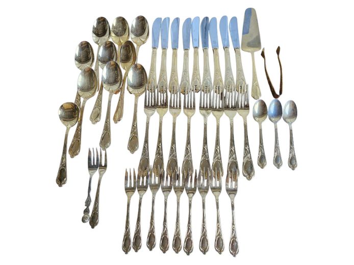 Vintage Solingen Rostfrei 24 Karat Gold Plated Cutlery