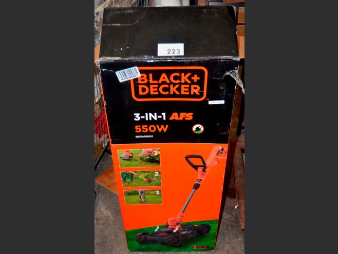 BLACK & DECKER 3-IN-1 LAWNMOWER/TRIMMER [Switches on, untested further]