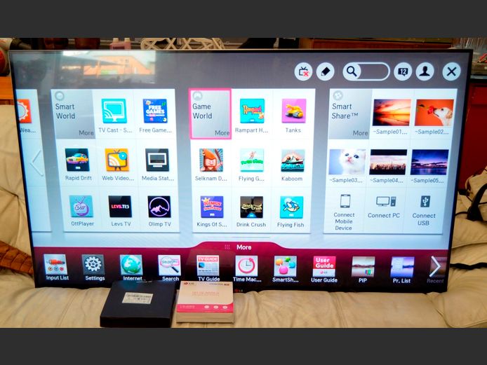 LG 60" SMART TV WITH REMOTE & STAND [Switches on] ### LICENCE PLEASE ###