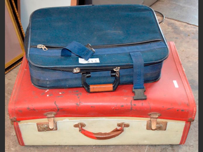 VINTAGE SUITCASE & ANOTHER