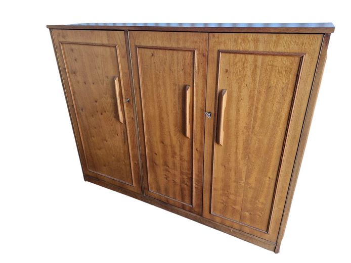 Vintage 3-Door Office Cabinet
