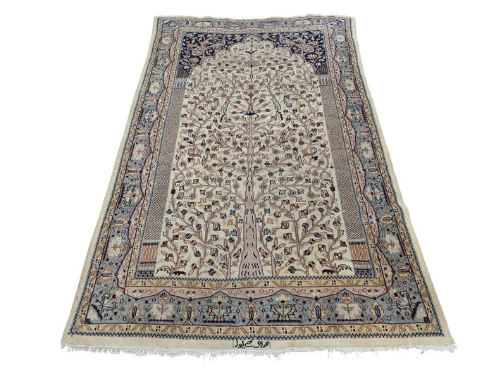 Persian Rug with Mihrab and Tree of Life Design