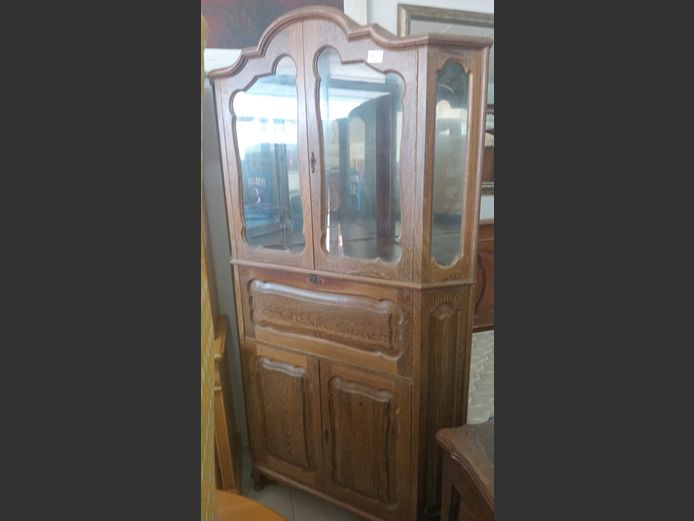Corner Liquor Cabinet