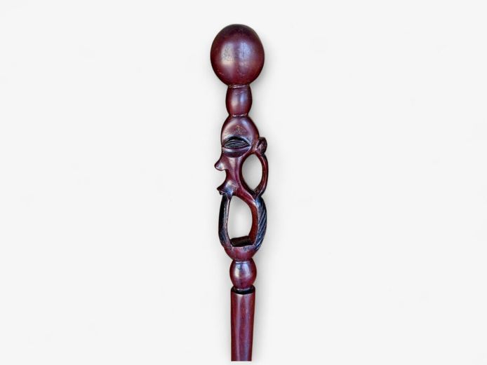 Hand Carved African Teak Wood Walking Stick