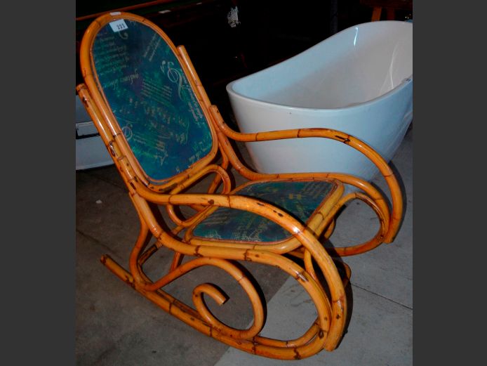 CANE ROCKING ARMCHAIR
