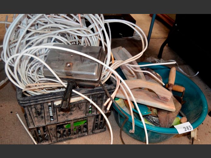 BUILDER'S TOOLS, ANTENNA CABLES, etc