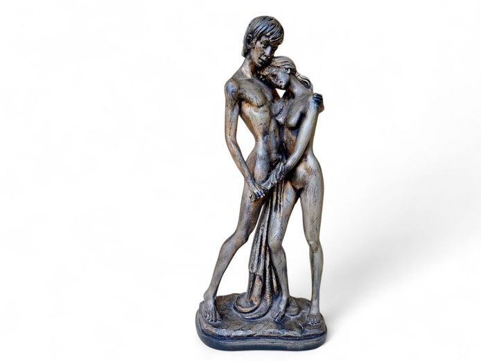 Signed Resin Figural Sculpture