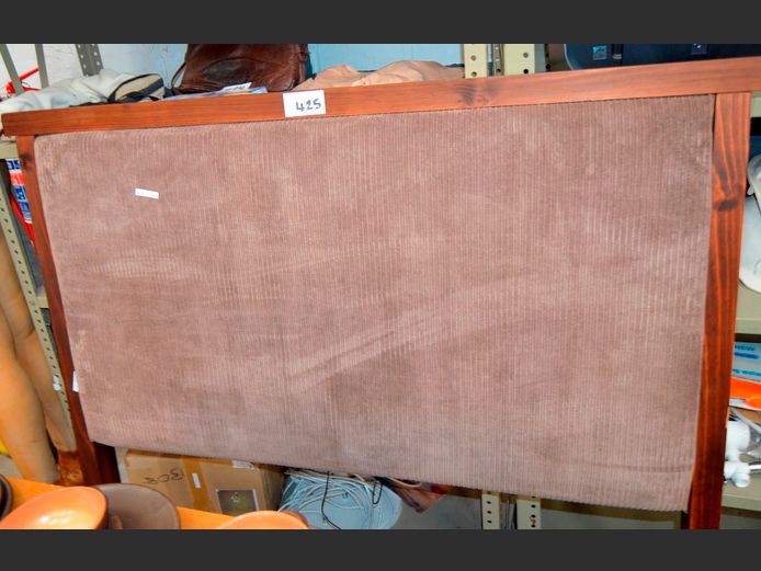 BROWN UPHOLSTERED ¾ HEADBOARD [#: 403858259]