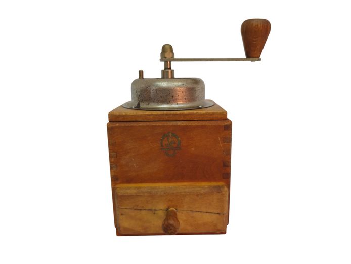 Vintage German C.A.W. JUNGENTHAL Wooden Coffee Grinder