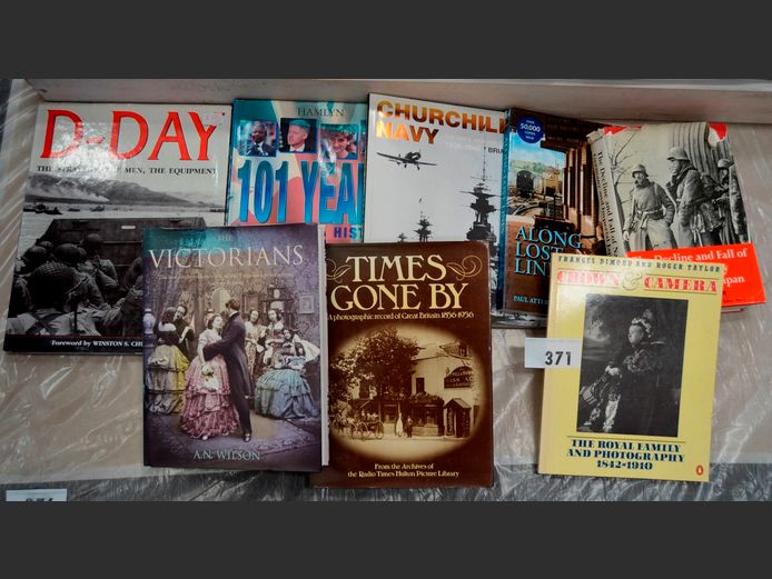 COLLECTION COFFEE TABLE BOOKS: ALONG LOST LINES, CHURCHILL NAVY, etc