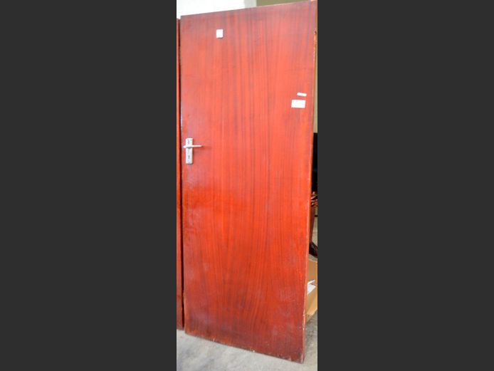BROWN INNER DOOR, 199 x 81cm [Water damage to bottom]