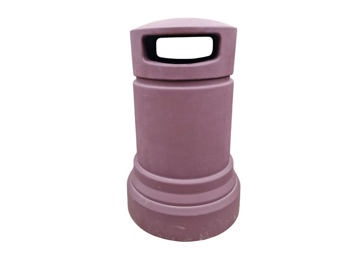 Large Fibreglass Waste Bin with Removable Lid