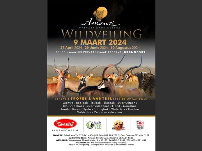 AMANZI PRIVATE GAME RESERVE WILDVEILING