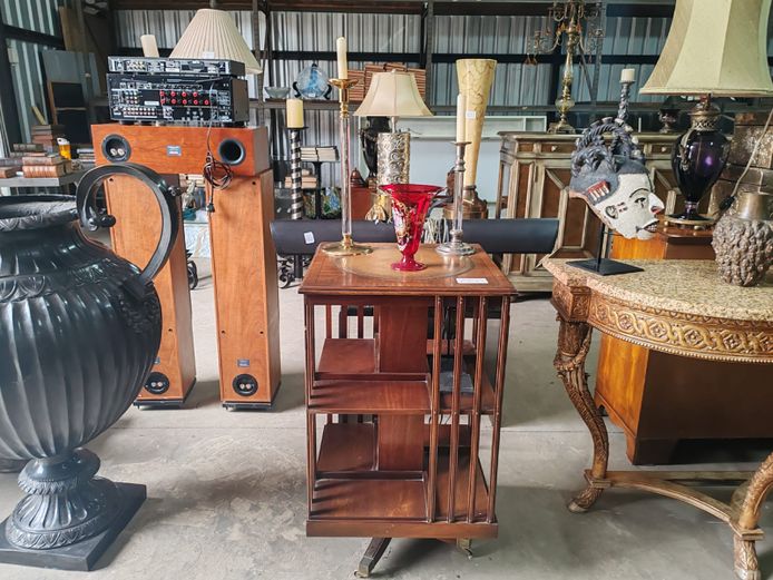 Antique Rotating Bookcase (STC)