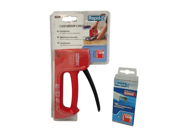 Rapid R53 Ergonomic Hand Tacker and Staple Set