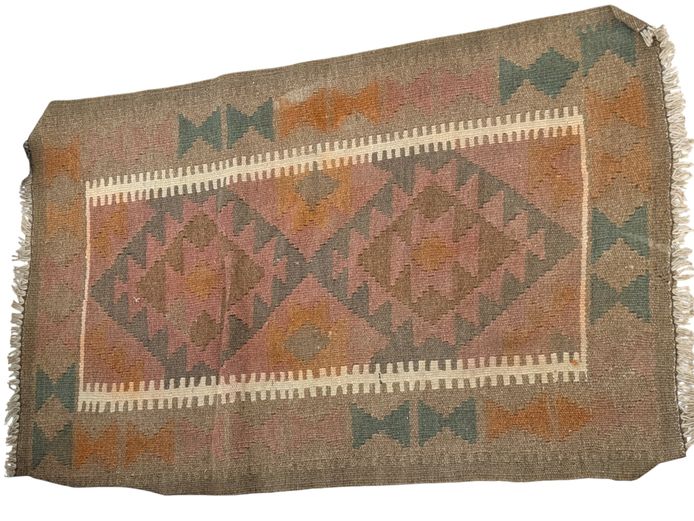 Patterned Kilim-Style Rug