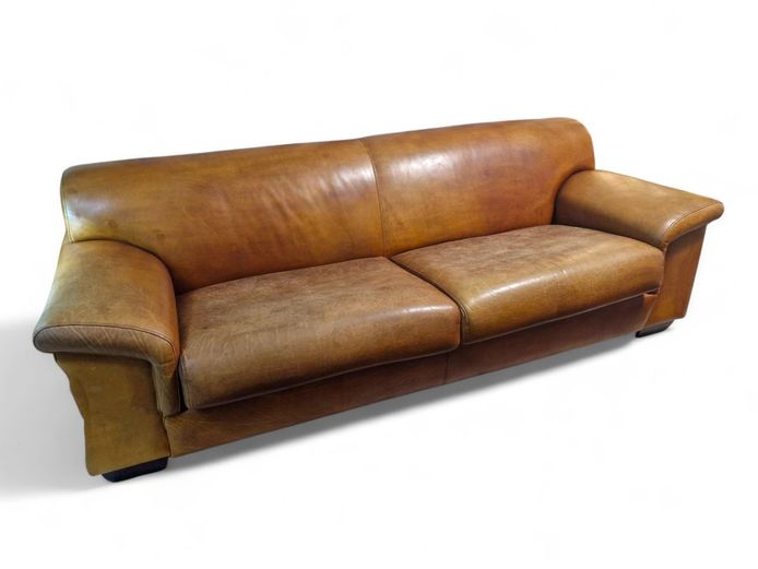 Genuine Leather 3-Seater Sofa