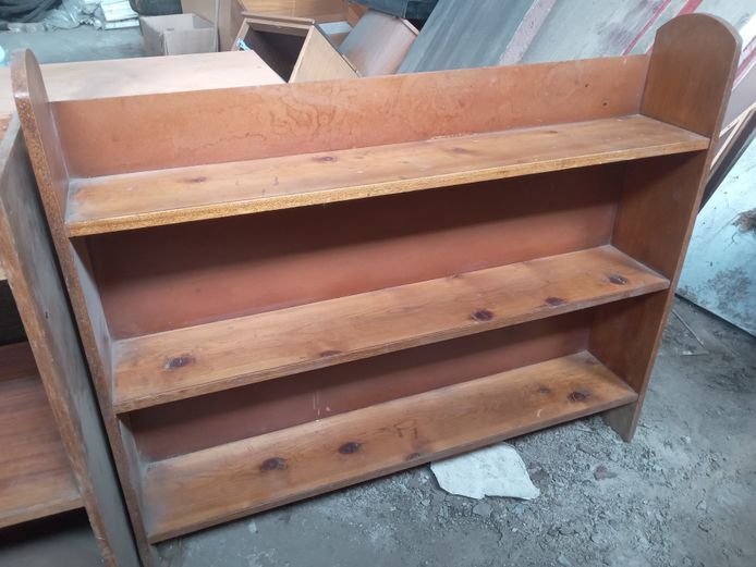 Wooden bookshelf