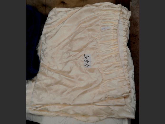 PAIR CREAM CURTAINS