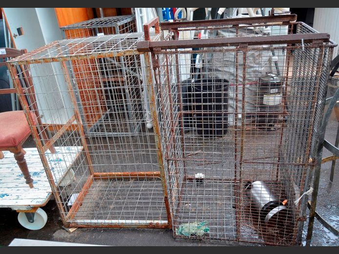 LOT OF 3: WIRE CAGES