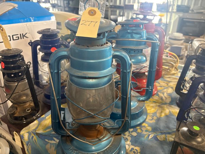 Lot of 3 Big Paraffin Lamps 