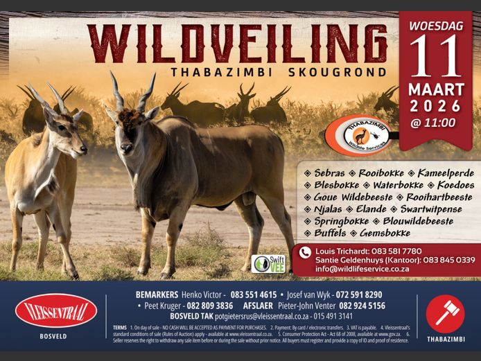 THABAZIMBI WILDLIFE SERVICES WILDVEILING
