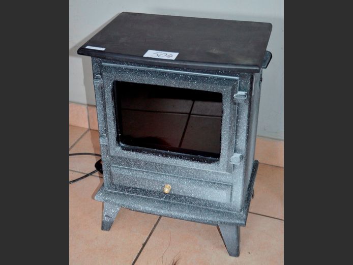 ELECTRIC FIREPLACE HEATER, 41 x 30 x 55cm [UK Plug, paint spattered]
