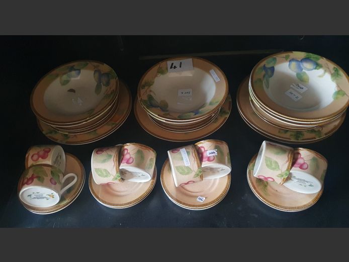 NEWBURY STONEWARE PART DINNER SERVICE