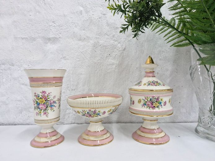 Early 20th Century PK Silesia Germany Porcelain Set