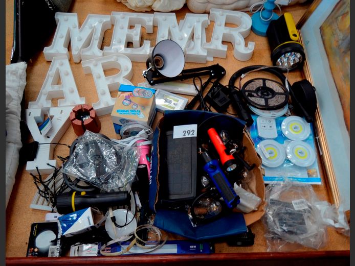 ASSORTED L.E.D. LIGHTS, TORCHES, LETTER, LIGHTERS, etc [Untested]