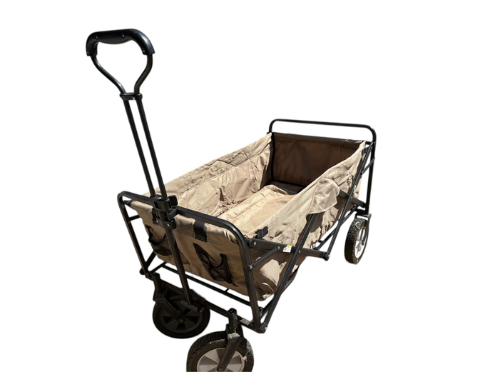 Foldable canvas beach trolley