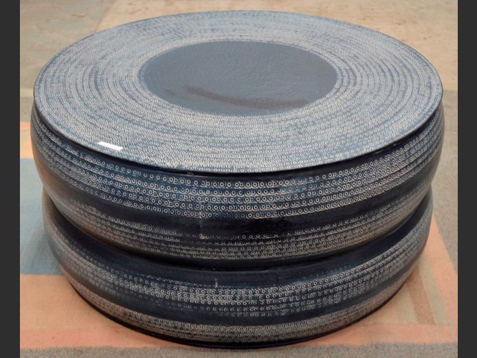 INDU METAL COFFEE TABLE, 80cm Diameter x 40cm High