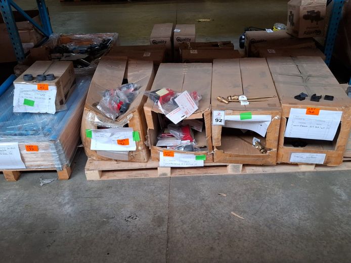 PVC Pipes, ball valves, female caps, brackets, float &  other Valves - various