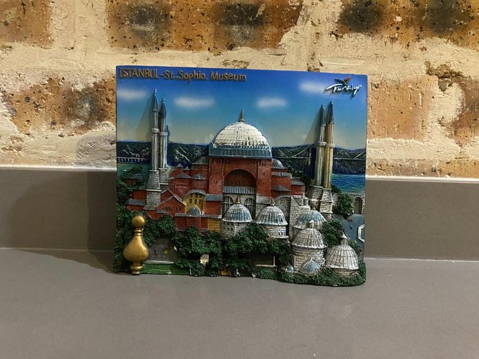 Vintage Istanbul St. Sophia Museum 3D Souvenir Plaque