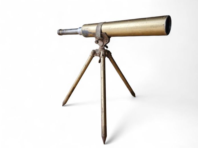 1940's Brass Telescope on Tripod 