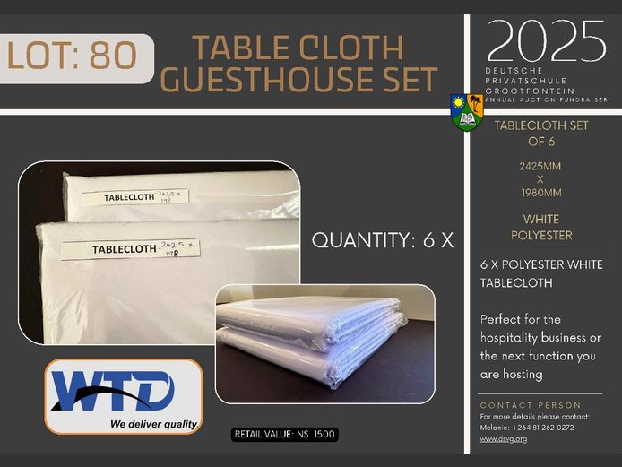 TABLE CLOTH GUESTHOUSE SET 