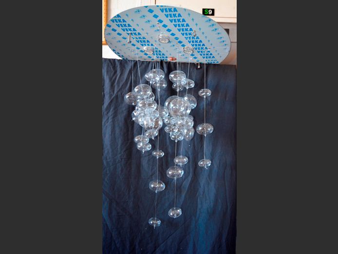 GLASS BUBBLE CEILING LIGHT