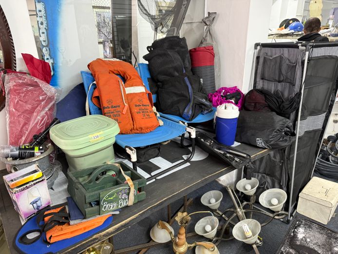Lot of various camping and outdoor equipment