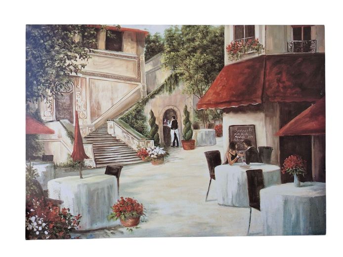 Café de Vittori Canvas Print