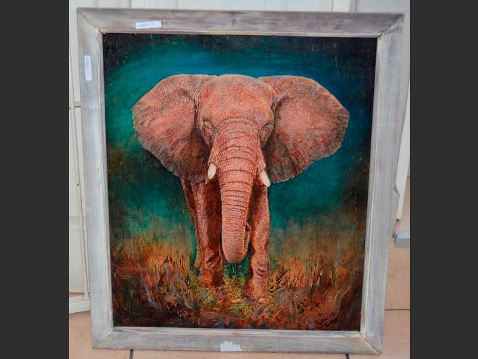 FRAMED & SIGNED SKETCH "SABLES", 47 x 35cm
