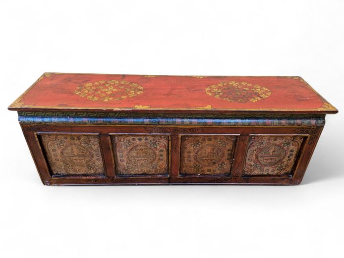 19th Century Tibetan Lowboard Cabinet