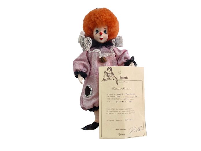 Annie Fratellini 1986 Limited Edition Porcelain Clown Doll